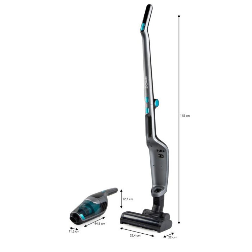 DOMO - Aspirateur balai 21.6V 2in1 LED display