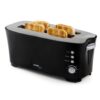 DOMO Grille-pain B-Smart - 2 fentes / 4 toasts - 7 niveaux de brunissage - Boîtier Acier Inoxydable