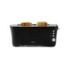 DOMO Grille-pain B-Smart - 2 fentes / 4 toasts - 7 niveaux de brunissage - Boîtier Acier Inoxydable