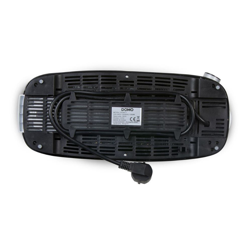 DOMO Grille-pain B-Smart - 2 fentes / 4 toasts - 7 niveaux de brunissage - Boîtier Acier Inoxydable