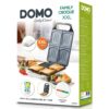 DOMO Machine à croques Family XXL - 1800W - 4 croques - Plaque de cuisson XL