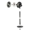 DOMO Ventilateur 31cm 2-en-1 sur pied / table - Hauteur réglable 63cm à 91cm - 3 vitesses - 7 pales - Noir