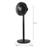 DOMO Ventilateur 31cm 2-en-1 sur pied / table - Hauteur réglable 63cm à 91cm - 3 vitesses - 7 pales - Noir