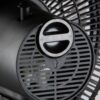 DOMO Ventilateur 31cm 2-en-1 sur pied / table - Hauteur réglable 63cm à 91cm - 3 vitesses - 7 pales - Noir