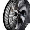 DOMO Ventilateur 31cm 2-en-1 sur pied / table - Hauteur réglable 63cm à 91cm - 3 vitesses - 7 pales - Noir