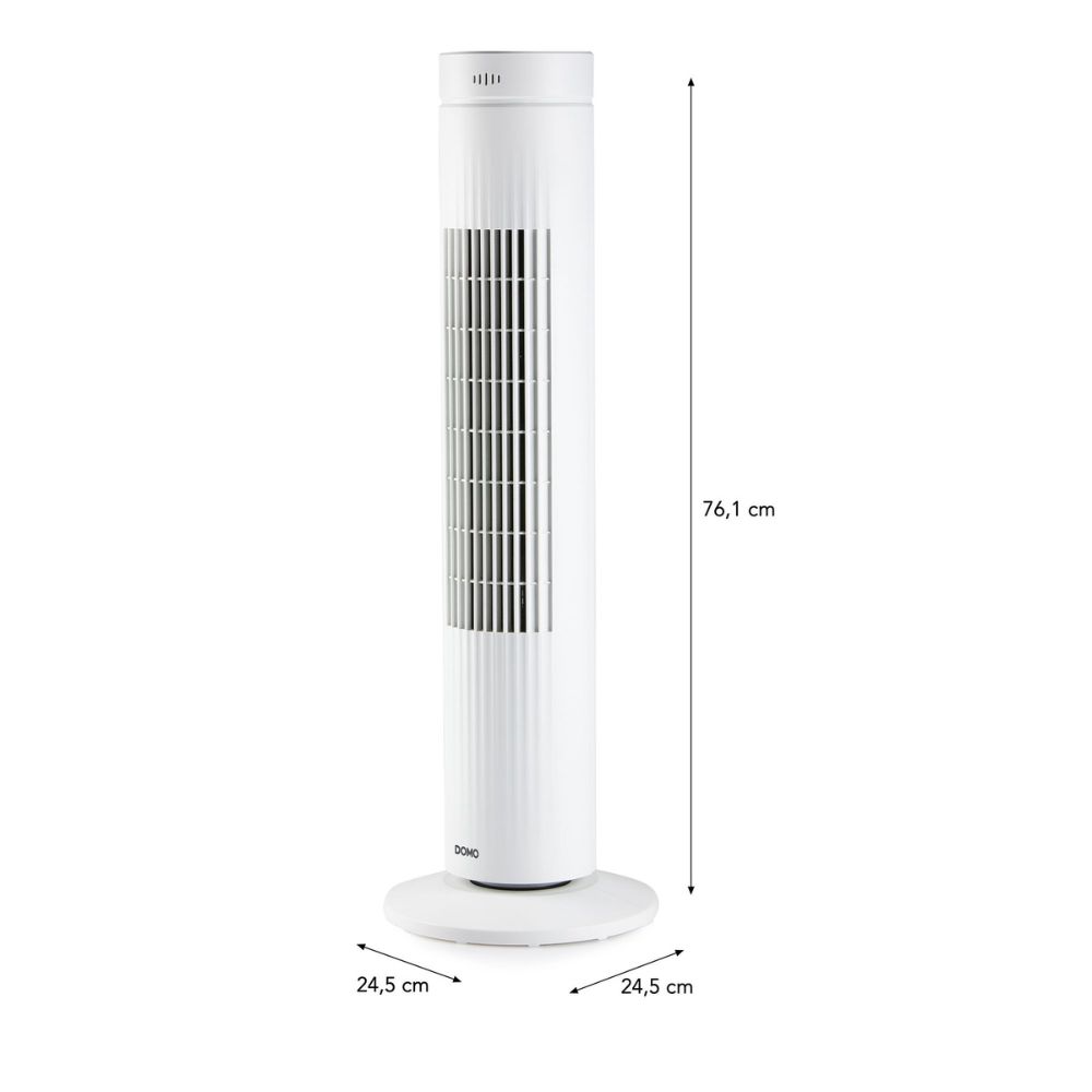 DOMO Ventilateur colonne blanc digital 76cm
