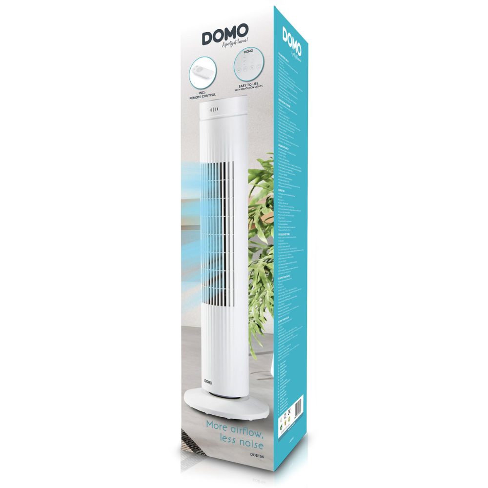 DOMO Ventilateur colonne blanc digital 76cm