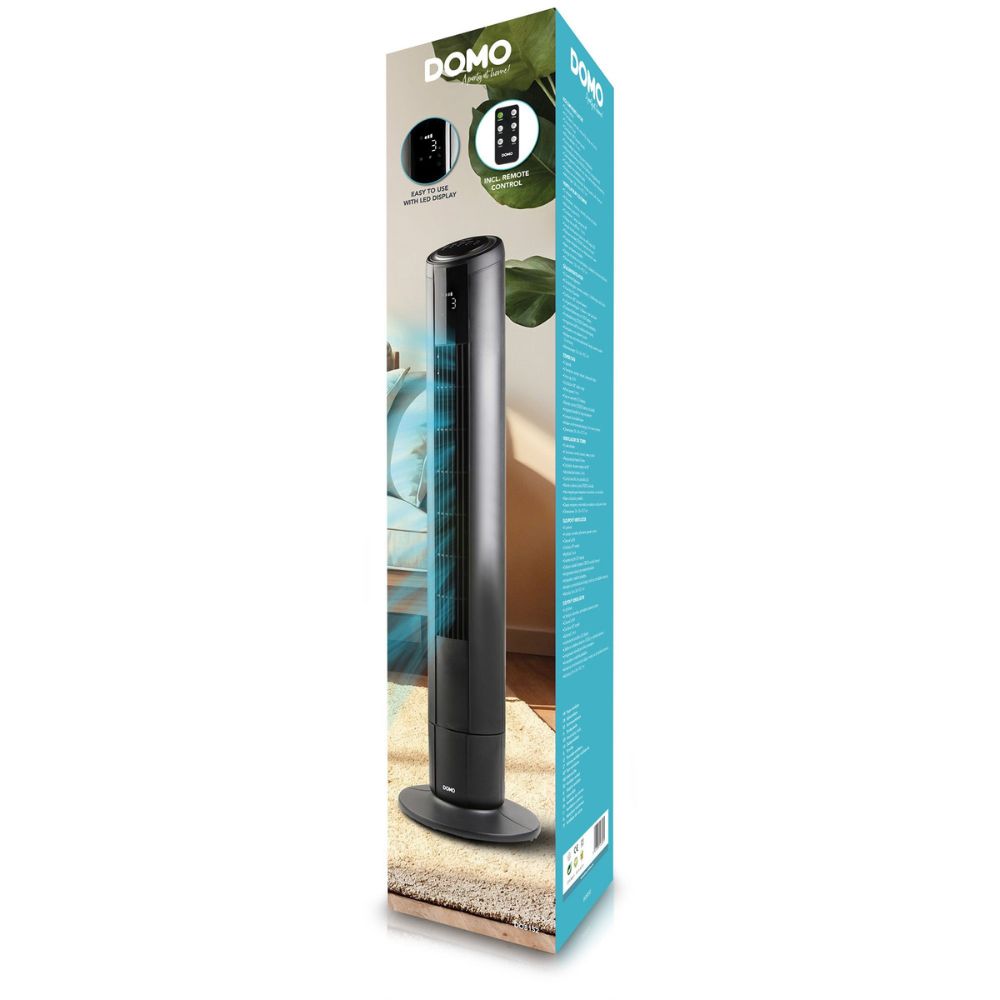 DOMO Ventilateur colonne noir 94cm