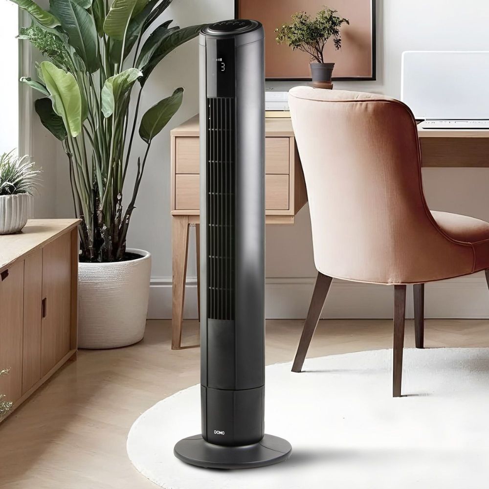 DOMO Ventilateur colonne noir 94cm