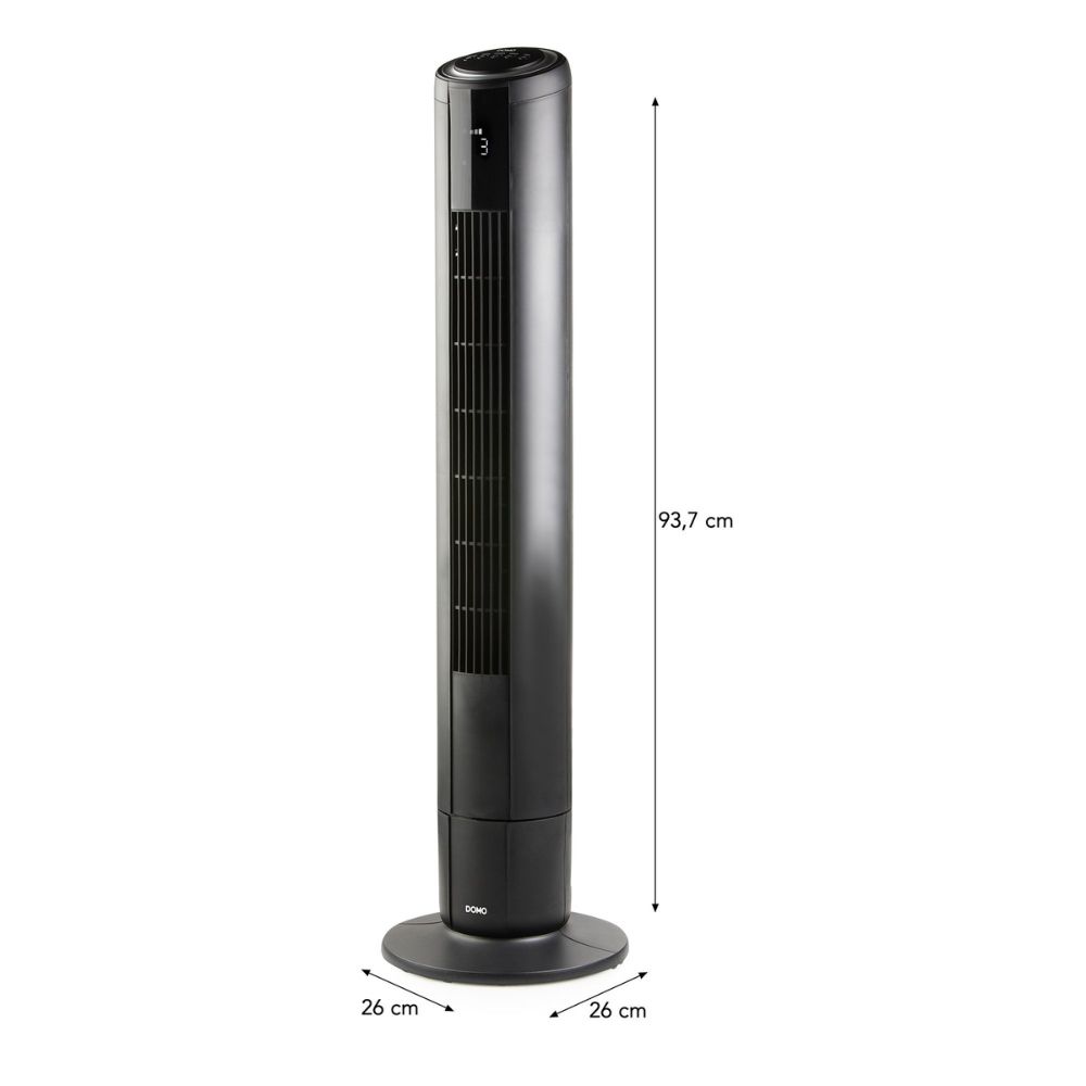 DOMO Ventilateur colonne noir 94cm