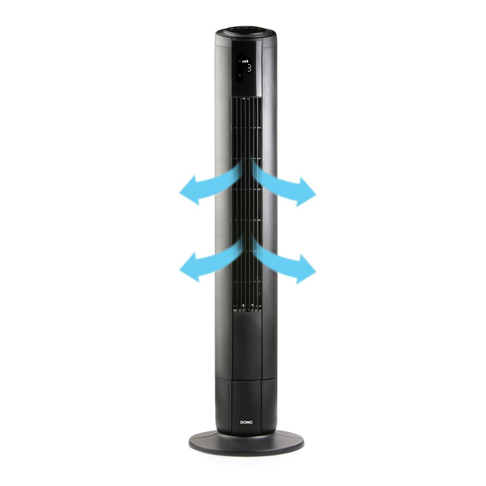 DOMO Ventilateur colonne noir 94cm