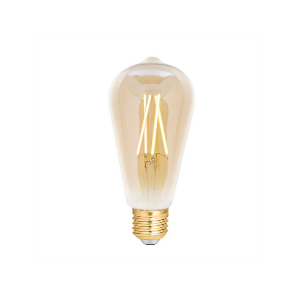 WiZ Smart LED E27 Edison Filament Ambre 6.5W 720lm - 820-845 Variable Blanc | Dimmable - Équivalent 50W