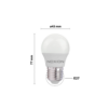 Noxion Lucent Lustre LED E27 Boule Dépolie 2.5W 250lm - 827 Blanc Très Chaud | Équivalent 25W