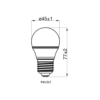 Noxion Lucent Lustre LED E27 Boule Dépolie 2.5W 250lm - 827 Blanc Très Chaud | Équivalent 25W