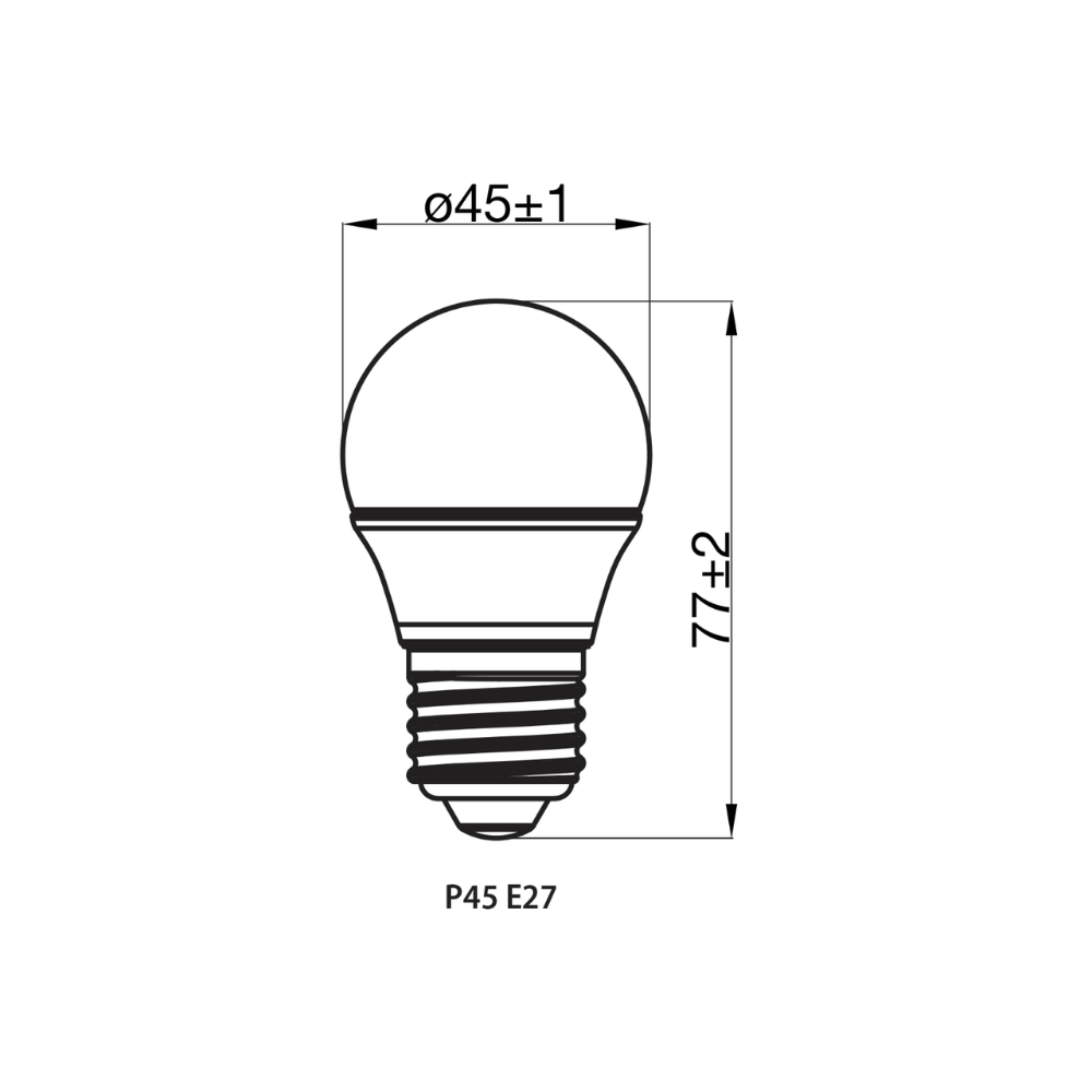 Noxion Lucent Lustre LED E27 Boule Dépolie 2.5W 250lm - 827 Blanc Très Chaud | Équivalent 25W