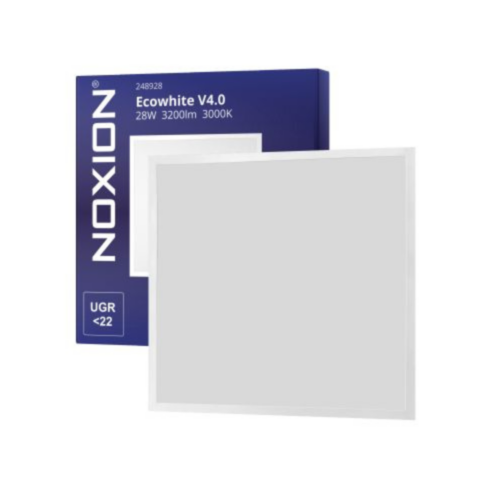 Noxion Panneau LED Ecowhite V4.0 28W 3200lm - 830 Blanc Chaud | 60x60cm - Philips driver