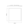 Noxion Panneau LED Ecowhite V4.0 28W 3200lm - 830 Blanc Chaud | 60x60cm - Philips driver
